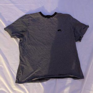 Stussy Men Medium Stripe Blue T Shirt